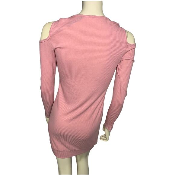Coin 1804 M cold shoulder long sleeve dress pink - Picture 2 of 5